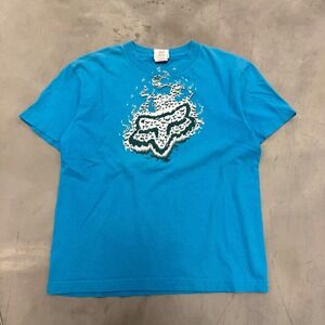 2000s y2k kids fox racing tee